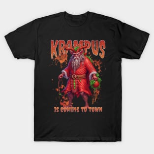 Krampus is coming to town T-Shirt